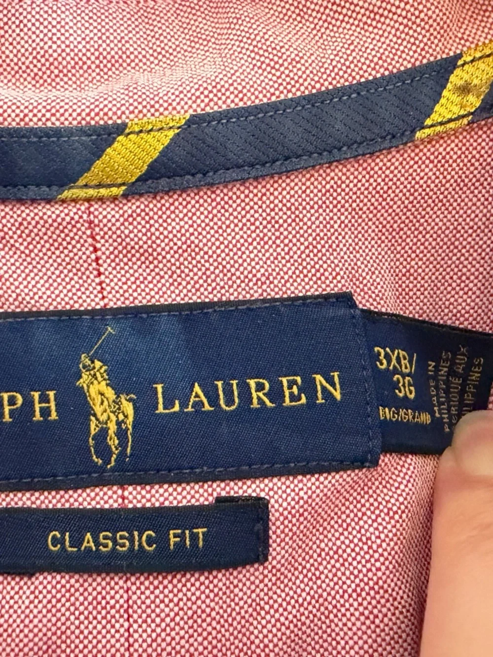 Men’s Ralph Lauren Big & Tall pink oxford button down 3XB